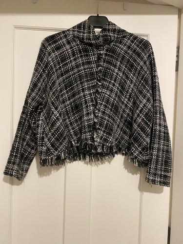 Zara poncho style - zara, cropped