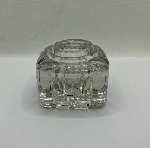 Vintage heavy clear glass art - vintage,
