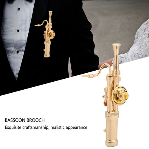 Gold plated copper bassoon - copper,