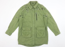 Zara Women Green XS Military