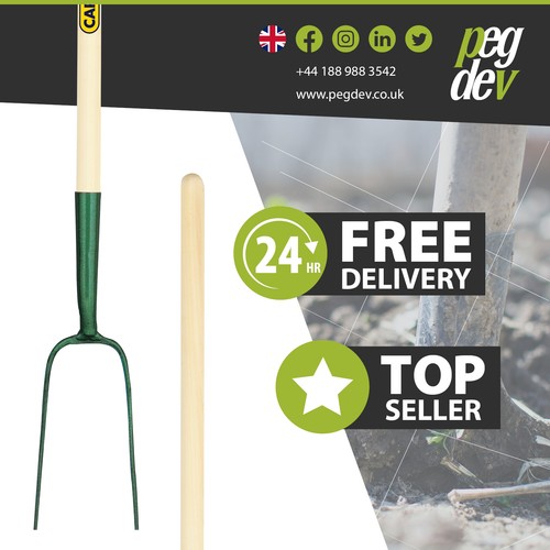 Forged ash handle - handle, prong