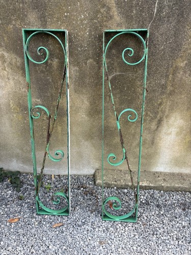 Pair wrought iron - iron, gate