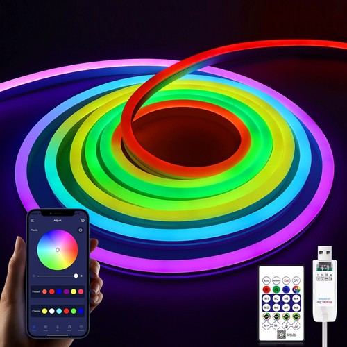 Led neon lights strip rgb - lights,