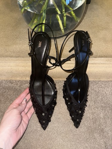Zara black sequin and - zara,