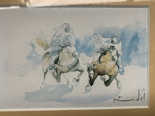 Original signed watercolour - original,