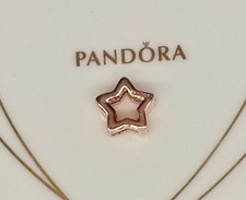 New 100% Genuine Authentic Pandora Rose Gold Reflexions Star Clip Charm 787544