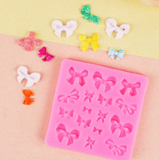 3D Multi Bow Knot Silicone Icing Mould Cake Topping Sugar craft Fondant Mold UK