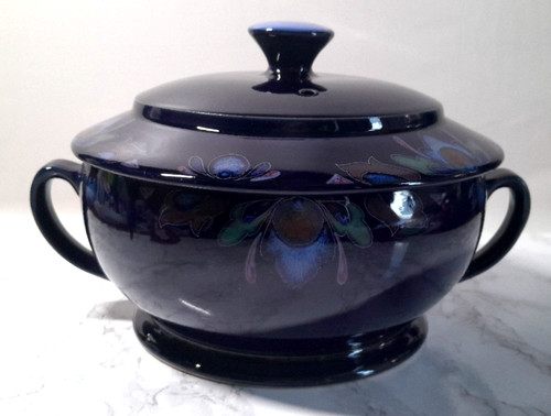 Denby baroque dark blue round - baroque,