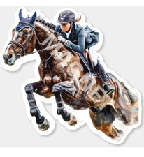 Large English Equestrian Car or Fridge or Truck or Trailer Magnet