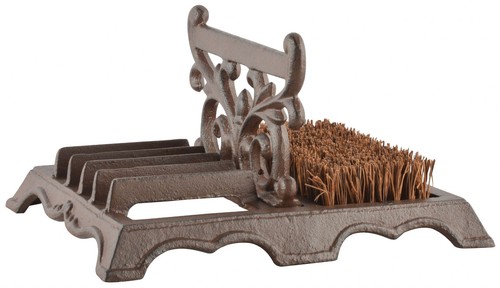 Boot scraper brush - brush, cast