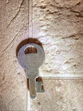 Vintage Corbin OEM Flat Steel Metal K108 Fitted Key Trunk Steamer Locker