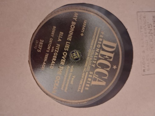 Vintage inch shellac - shellac, rpm