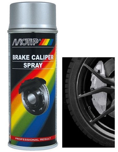 Bright silver brake caliper - bright,