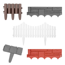 GARDEN BORDER LAWN EDGING FLEXIBLE PLASTIC FLOWER BED HAMMER IN PATH EDGE FENCE