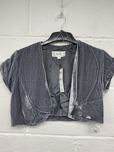 Next silver grey crop shrug - next,
