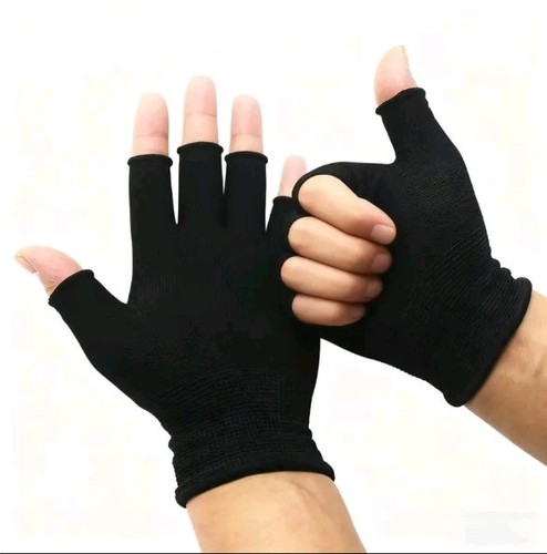 Black unisex fingerless - unisex,