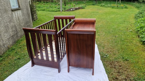 Lincoln sleigh cot - sleigh, bed