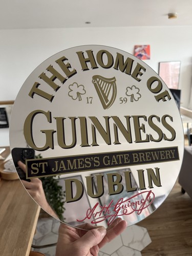 Vintage style guinness mirror - vintage,