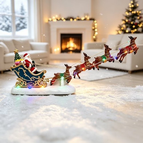 Christmas santa sleigh - santa,
