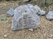 Very Large grey granite garden