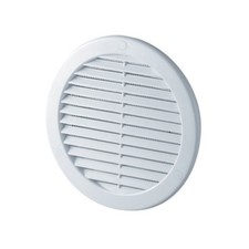 White Round Air Vent Grilles 100mm 125mm 150mm 200mm Ducting Ventilation Cover