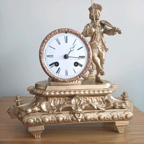 Antique french figural - figural, mantle