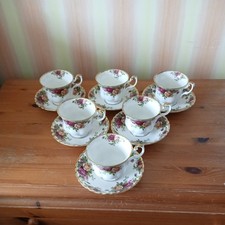 Set of x6 ROYAL ALBERT OLD