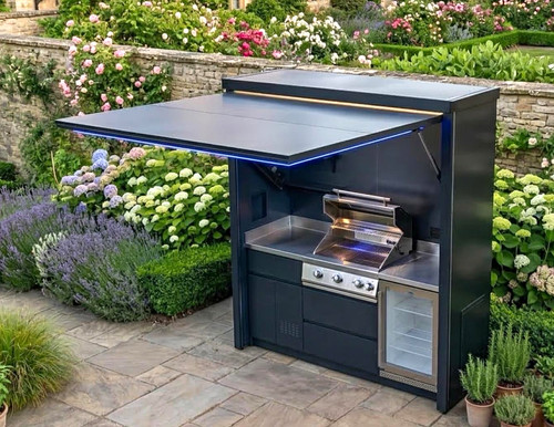 Outdoor kitchen with electric - outdoor,