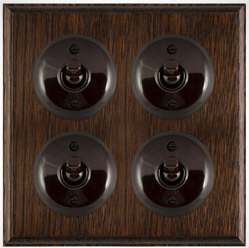 Bakelite switch four gang - four,