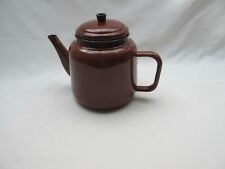 Vintage old brown enamel