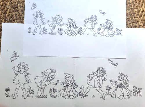 Vintage embroidery transfer - embroidery,