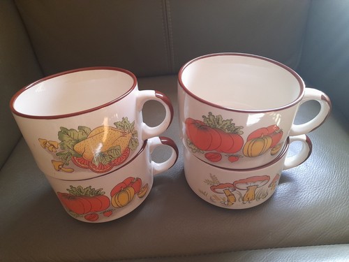 Vintage soup bowls mugs - vintage,