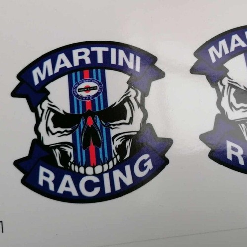 Martini racing skull - racing, cut