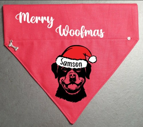 Rottweiler dog bandana slide - dog,