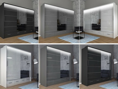 Modern high gloss sliding - gloss, or
