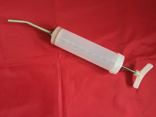 Drenching syringe 400ml equine - drenching,
