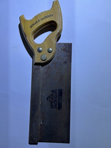 Vintage wood saw spear - vintage,