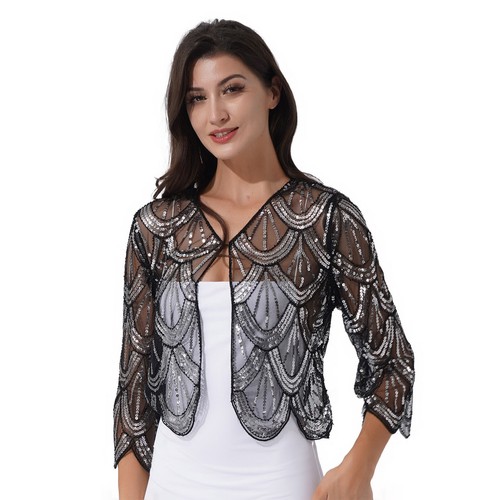 Women 1920s sequins bolero - women,