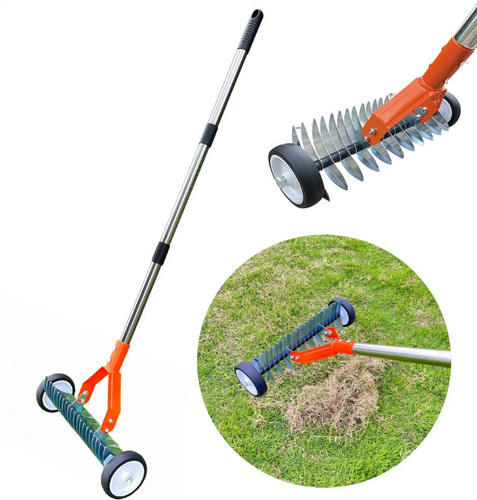 Lawn rolling aerator - rolling, scarifier