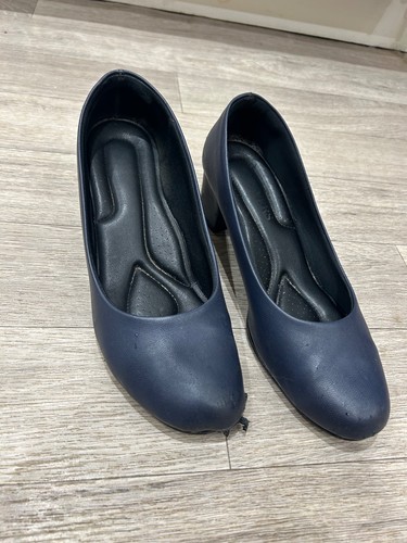 Cabin crew navy heels - navy, worn