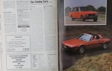 CC 1982 extracted magazine article: FIAT X1/9 1500 vs TRIUMPH DOLOMITE SPRINT