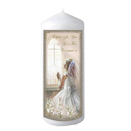 Pillar candle first holy - candle,