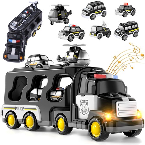 Kids police transport truck - kids,