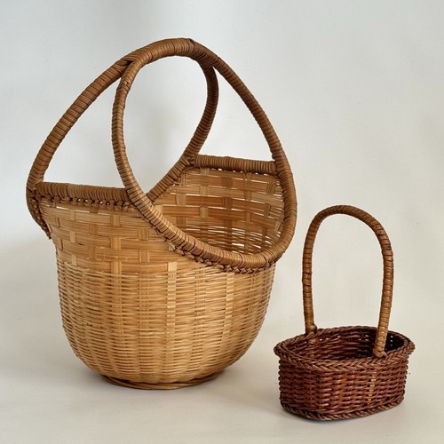 Vintage wicker basket - wicker, lot