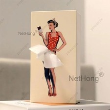 Vintage-Inspired Tissue Box Holder Home Accents Decorative Flying Skirt  UK
