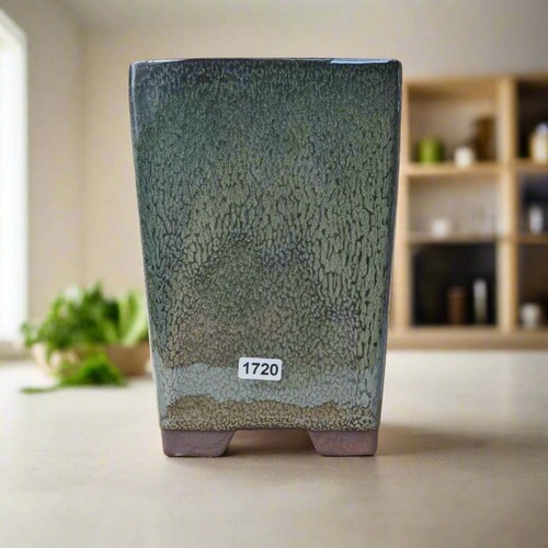13cm glazed bonsai pot - 13cm,