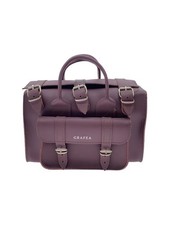 GRAFEA Leather Bordeaux Shoulder Bag Plain Used