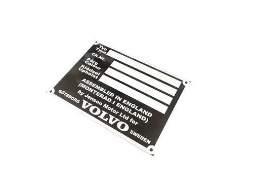 Data plate for early - 3x,