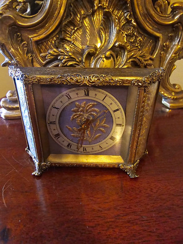 Antique carved brass and - brass,