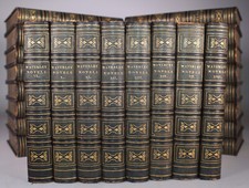 1841 Waverley Novels of Sir Walter Scott 24 of 25 Vols in Full Leather Binding